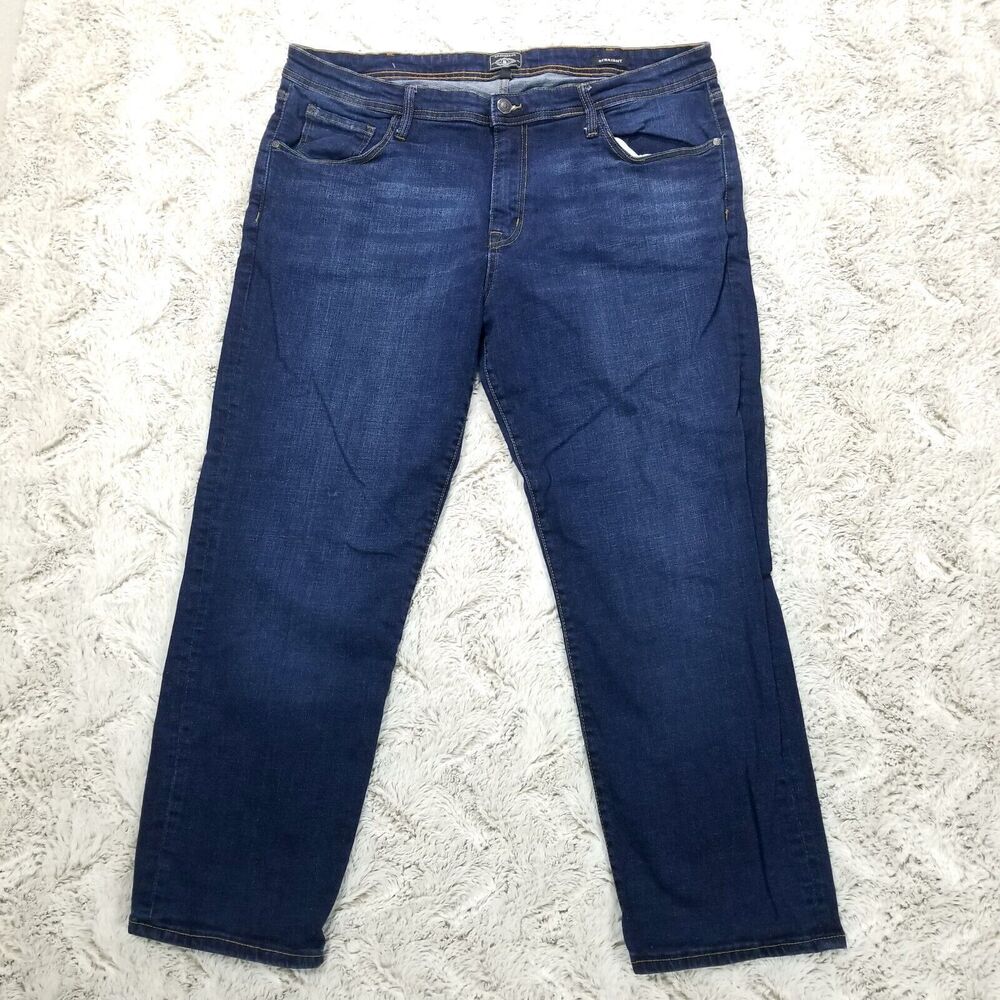 G.H. Bass & Co. Jeans Mens 42×30 Blue Straight Dark Wash Denim